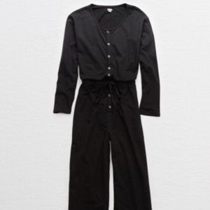 Aerie tie waist jumpsuit